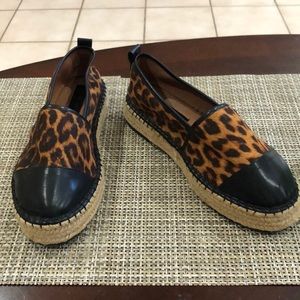 Asos Wide Fit Julee espadrilles in leopard print